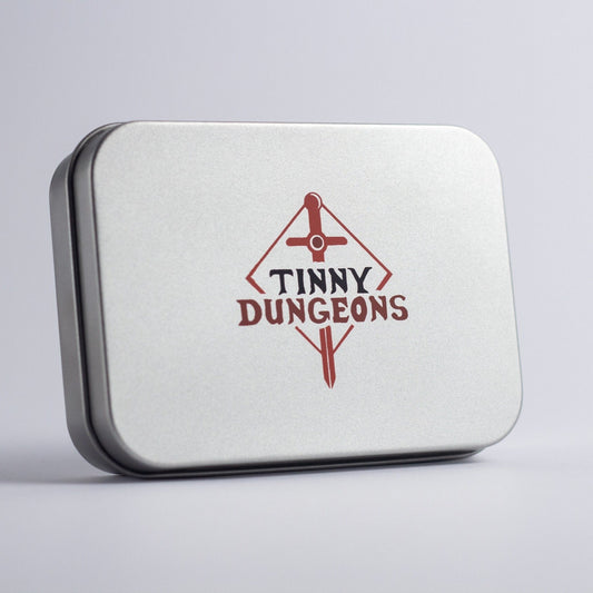 Tinny Dungeons – Minimalist Pocket RPG in a Tin Box – Perfect Travel Companion and Gift