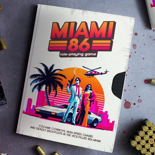 Miami 86 Role-Playing Game – TTRPG set in 80s Miami