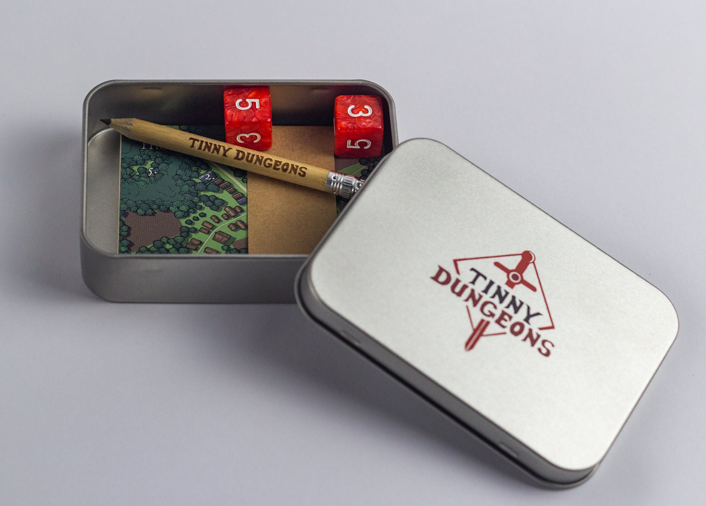 Tinny Dungeons – Minimalist Pocket RPG in a Tin Box – Perfect Travel Companion and Gift