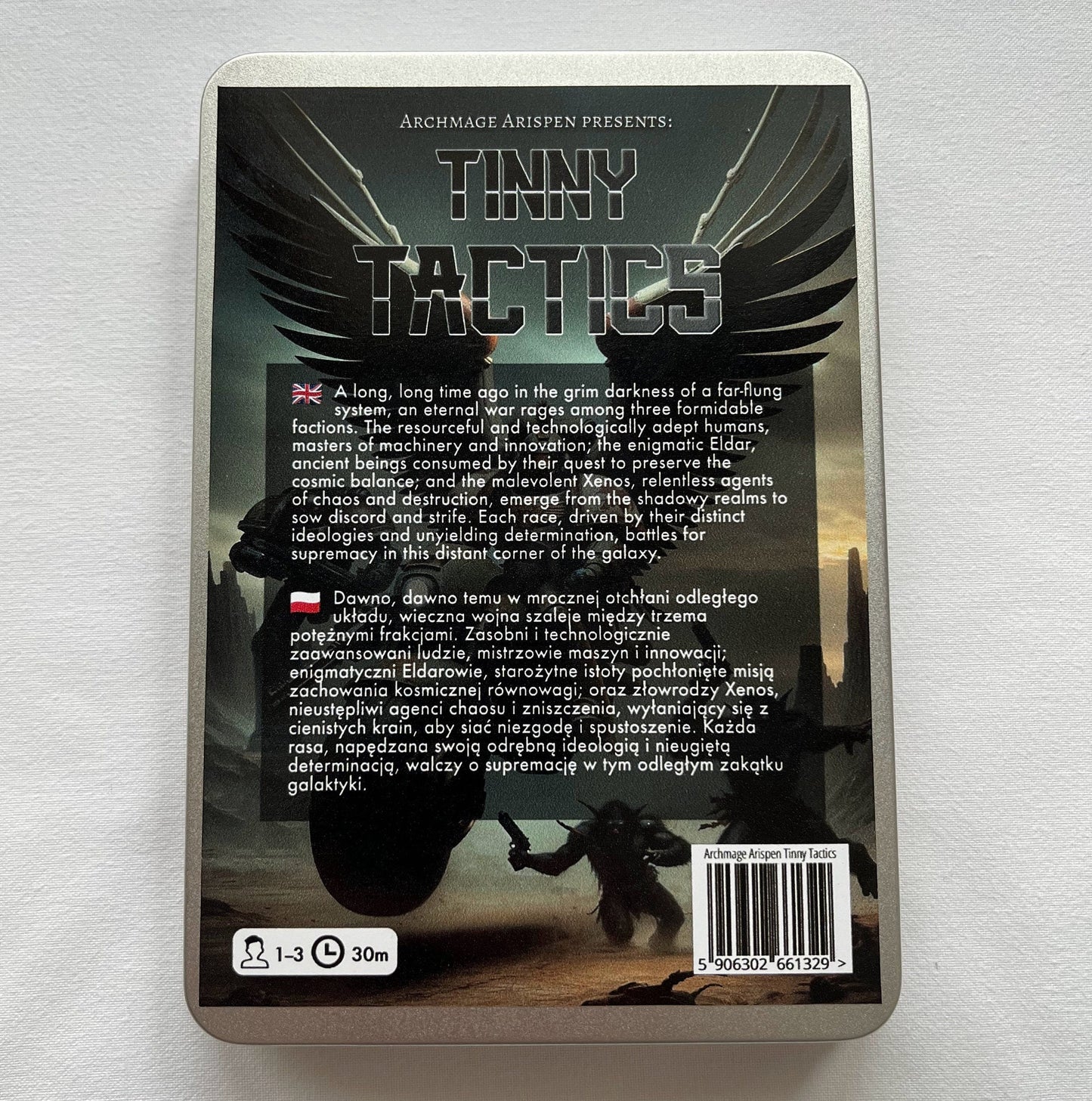Tinny Tactics – Tiny Grimdark Tabletop Wargame in a Tin Box