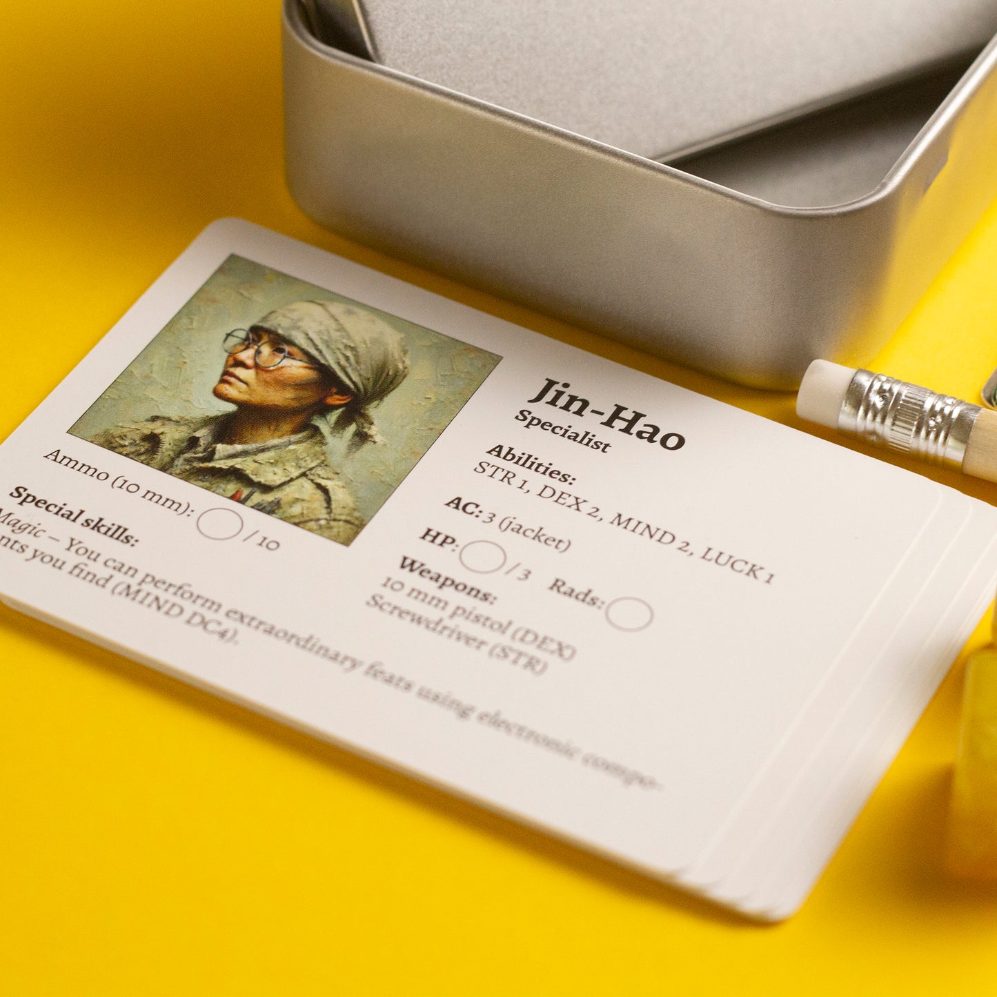 Tinny Apocalypse – A Pocket-Sized Post-Apocalyptic RPG in a Tin!