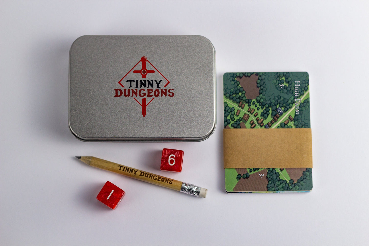Tinny Dungeons – Minimalist Pocket RPG in a Tin Box – Perfect Travel Companion and Gift