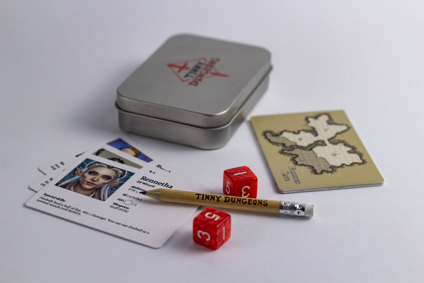 Tinny Dungeons – Minimalist Pocket RPG in a Tin Box – Perfect Travel Companion and Gift