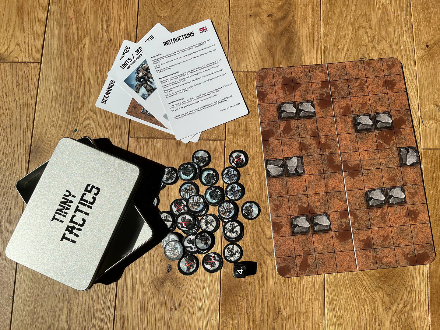 Tinny Tactics – Tiny Grimdark Tabletop Wargame in a Tin Box