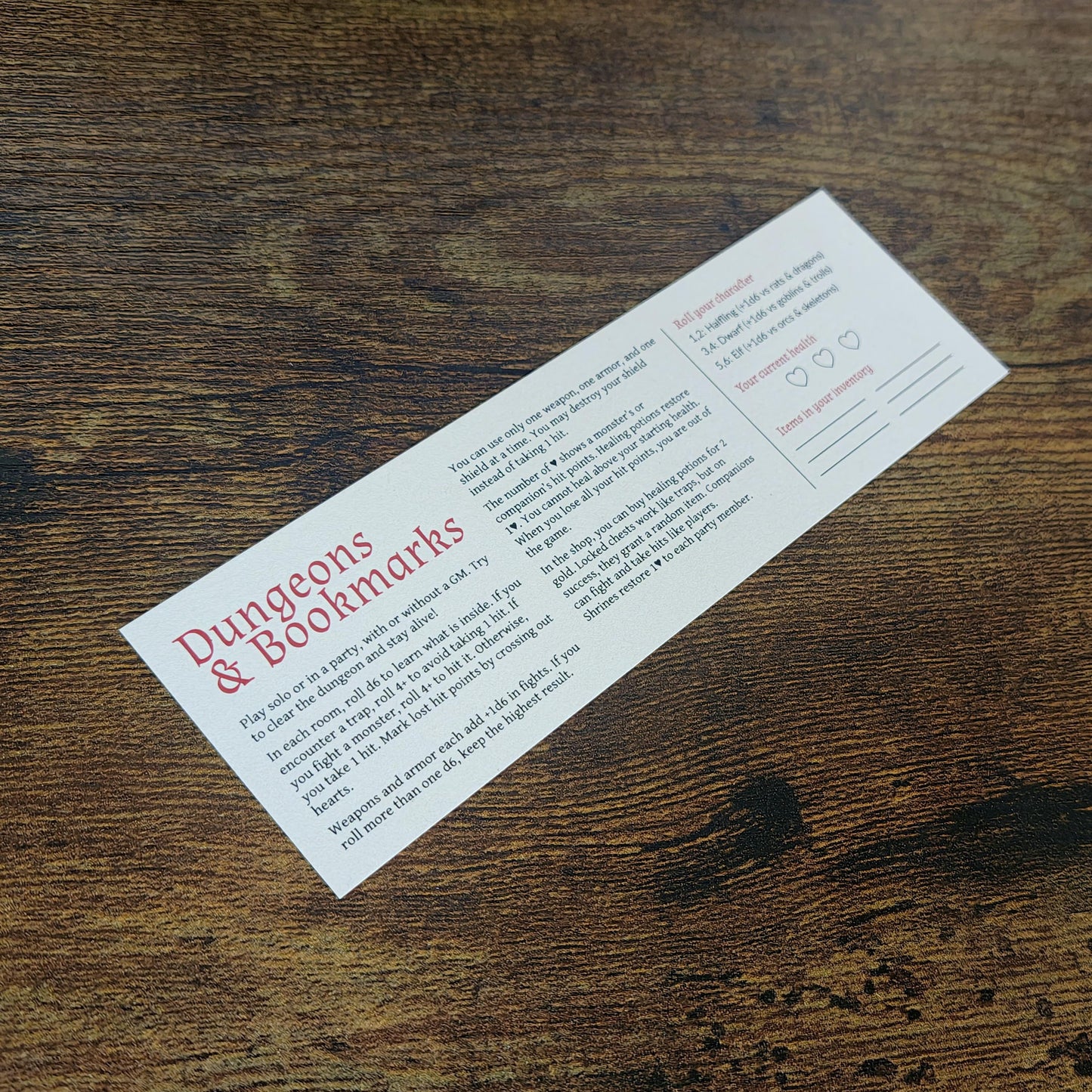 Dungeons & Bookmarks